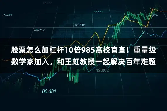 股票怎么加杠杆10倍985高校官宣！重量级数学家加入，和王虹教授一起解决百年难题