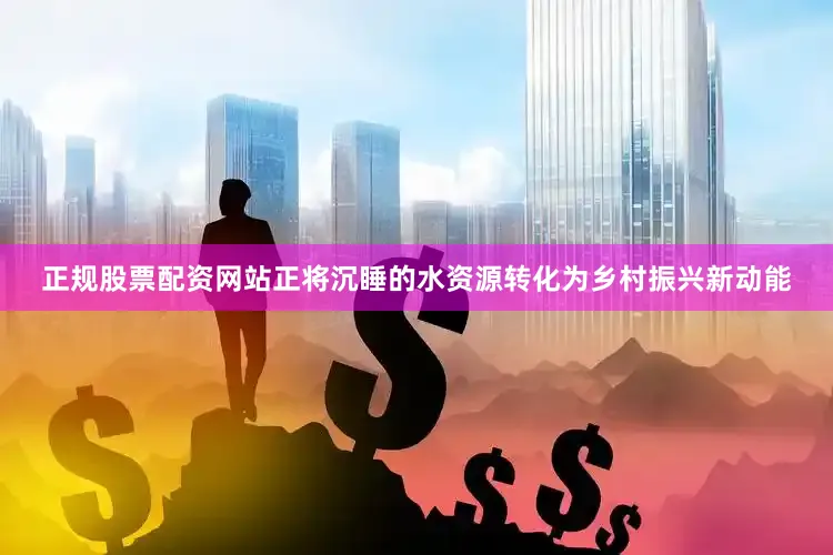 正规股票配资网站正将沉睡的水资源转化为乡村振兴新动能