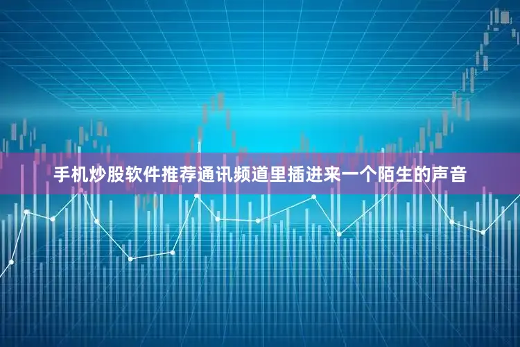 手机炒股软件推荐通讯频道里插进来一个陌生的声音